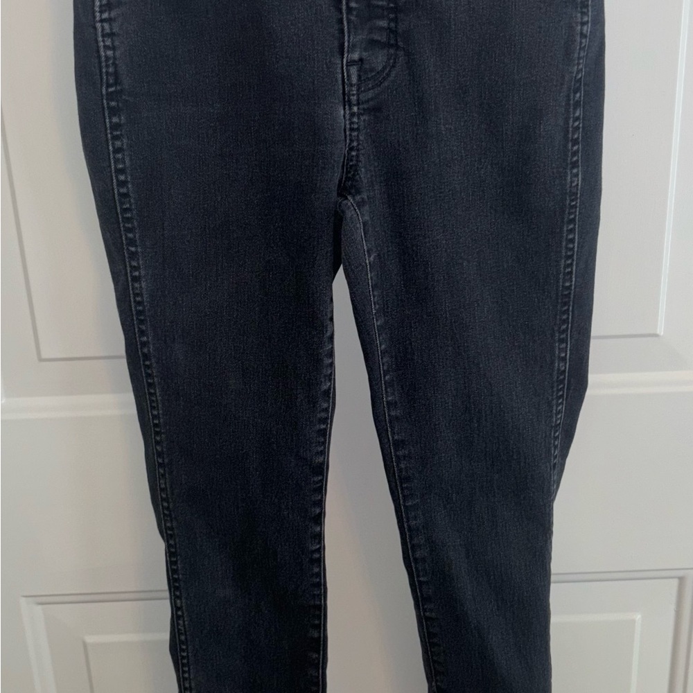 Madewell 10” High-Rise Skinny Jeans Women’s 25 Black Wash Stretch Denim